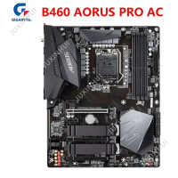 เมนบอร์ด Gigabyte B460 AORUS PRO AC รองรับอินเทล B460 ใช้หน่วยความจำ DDR4 แบบคู่สล็อต (4×DIMM) และใช