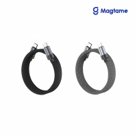 Magtame Type-C to Type-C 60W 磁性快收納充電傳輸線-鋁殼圓線款 1.5M(發明專利)