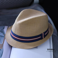 草帽遮陽帽沙灘海邊度假帽子【聚物優品】