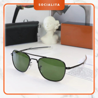 【AO-Skymaster Aviator Kacamata (Buy 1 Get 5)】【Eksklusif & Premium Gift Box】 Kacamata hitam wanita/ S