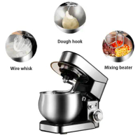 Stainless Steel Bakery Kitchen Bread Dough Mixing Machine aid Processor And Electric Egg Cake Flour Stand Food Mixer with Bowl