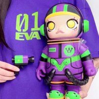 Purple Eva Mega Space Molly 400% Collection Purple Green Astronaut Molly Figure Limited Edition Collection Art Toy