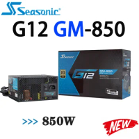 Intel ATX 12 V Smart and Silent Fan Control Seasonic G12-GM-850 Power Supply 80 PLUS Gold SATA Computer GAMING 12V Power NEW