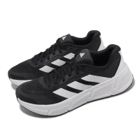 【adidas】慢跑鞋 Questar 2 M 男鞋 黑 白 緩震 透氣 運動鞋 IF2229-US8=26CM
