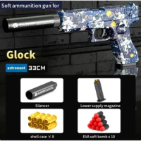пістолети для мальчика Soft Bullet Toy Gun Airsoft Pistol Weapons fake guns pistolas de juguete дробовик toys for boys Glock