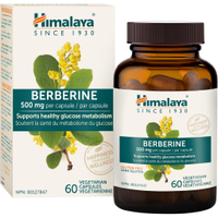 Himalaya Berberine for healthy glucose metabolism support 1000 mg Serving Berberine HCL from Indian 