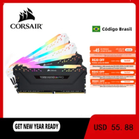 CORSAIR ddr4 pc4 ram 8GB 3000MHz RGB PRO DIMM Desktop Memory Support motherboard 8GB memoria ram ddr4 3200mhz 3600mhz 16gb ram