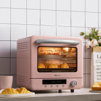 Household 20L Electric Oven for Bread Mini Oven Toaster Cyclone Steam Electric Oven Pizza Multifunction Breakfast Machine 220V