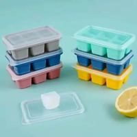 Cetakan Es Batu Silikon 6 Cube Jumbo Cetakan Ice Silikon Cetakan Ice Cube