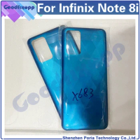6.78 Inch For Infinix Note 8i X683 Back Cover Door Housing Case Rear Cover For Note8i Battery Cover Replacement