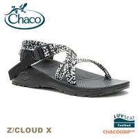 【CHACO 美國 女 Z/CLOUD X 涼鞋-雙織標準款《黑白像素》】CH-ZLW03HK22/越野舒壓運動涼鞋