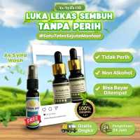 PAKET 2 Botol As-Syifa Oil Bonus As-Syifa Wash Antiseptik Alami Tidak Perih Non Alkohol Bantu Percep