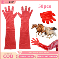 Sarung Tangan IB 50pcs Plastik Glove Inseminasi Buatan 5 Jari Untuk Sapi Kambing Domba