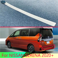 For NISSAN SERENA 2020+ Stainless steel rear bumper protection window sill outside trunks decorative plate pedal
