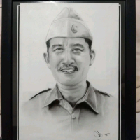 Kado Hadiah Lukisan Sketsa Wajah Hitam Putih Realist Profesional Uk A2