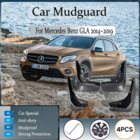 Car Mud Guards For Mercedes Benz GLA Class X156 AMG 2014~2019 GLA 180 200 220 250 260 Mudguards Fender Mudflaps Auto Accessories
