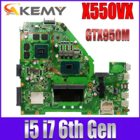 X550VX X550VXK Motherboard A550V W50V X550V X550VQ FH5900V Mainboard I5-6300H I7-6700HQ I7-7700HQ 8G/4G-RAM GTX950M-2G-4G