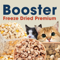 Booster Freeze Dried Premium Cat Dog Treats Chicken Salmon Fish Krill Snack Makanan Kucing Gemok Hig