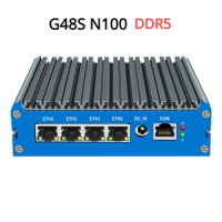 SZBOX G48S Alder Lake N100 Soft Router DDR5 8GB 256GB NVMe SSD 4*2.5G LAN i226 Mini PC pfSense Firewall Appliance ESXI AES-NI