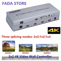 HDMI 2x2 Video Wall Controller Adapter LCD Digital TV 4Kx2K Hdmi DVI Wall Processor 3 Ways Splitter for DVD STB PS3 PC HDTV