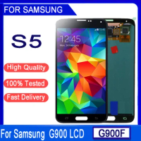 5.1''SUPER AMOLED For samsung S5 G900 G900F G900H G900M LCD Display Touch Screen Digitizer Assembly replacement For samsung S5