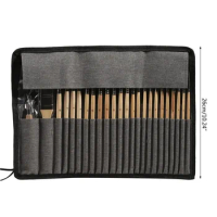 for Watercolor Rock Artist Paint Oil Bag With Canvas Wood Gouache 24x Paintbrushes Handle Brushes Acrylic Boards Scraper