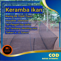 KERAMBA IKAN 2X2X1M WARING WADAH IKAN JARING KOLAM APUNG H221
