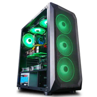Factory sell directly checp price Core E5-2660 LED 16GB HDD SSD GTX 1060 6GB GPU VGA deaktop computer gaming pc