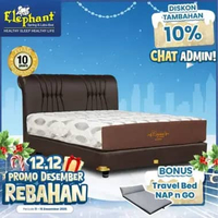 Elephant Springbed Set Crystal Komplit Set 160x200