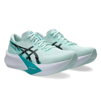 【asics 亞瑟士】慢跑鞋 男鞋 運動鞋 緩震 寬楦 MAGIC SPEED 4 2E 藍綠 1011B873-401