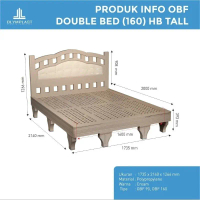 Divan OBF TALL 90x200/ Ranjang Plastik OBF Olymplast Bed Foundation 160x200 /Divan Plastik Sandaran