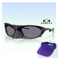 【Oakley】Plantaris 可拆式鼻罩運動太陽眼鏡(OO9437-01 Prizm Grey 鏡片)