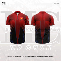 Áo Billiards Mc Henderson Red Jerey - Hỗ Trợ In Tên