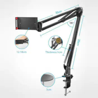 Desktop Suspension Boom Arm Mic Stand Scissor Mount Clamp For Logitech Webcam C922 C930e C930 C920 C615 C 922 930 E 930e 920 615