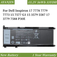 15.2V 56WH 33YDH DELL Battery For Dell Inspiron 15 7577 7588 17 7773 7778 7779 7786 G3 3579 5587 3779 7588 P30E P71F Series
