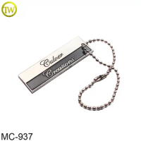77 Custom order payment link OEM clothing metal chain tag for garment/handbag tag label