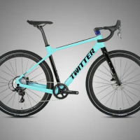 TWITTER-Gravel X Bike,Carbon Fiber Hydraulic Disc Brake, Gravel, 700 * 40C, Super Light, 700*142 C, 12*142mm, Super Light