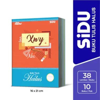 (PAK) Buku Tulis Halus SIDU \VISION 38 Lembar / Buku Tulis Tegak Bersambung / Buku Halus SIDU Sekola