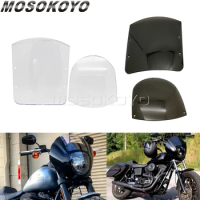 Quarter Fairing Replacement Windshield for Harley Sportster XL 1200 883 86-UP Dyna Low Rider Super Wide Glide Headlight Fairing