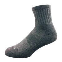 【Overtop】4+1件組 高筒 抗菌除臭 毛巾厚底 全能運動襪 . 灰(4件組+隨機試穿襪一雙)