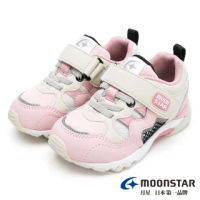 【MOONSTAR 月星】Hi系列十大機能2E寬楦童鞋(粉卡其)
