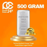 Perak Antam Logam Mulia 500 gr