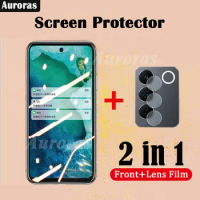 Auroras For VIVO V27E Screen Protection Film Tempered Glass 2 in 1 Protector Film For VIVO V27 Pro Lens Film