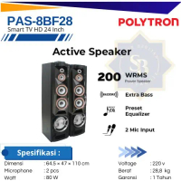 POLYTRON Active Speaker PAS 8BF28 Extra Bass