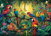 HUADADA Jigsaw Puzzles for s 1000 Pieces Birds in Forest Interlock Perfectly Letter on Back No Dust