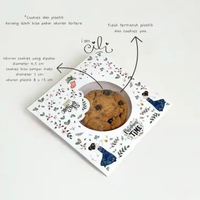 (BOX COOKIES 10 x 10 cm NATAL) box mini kue permen candy Natal christmas kecil cookies bitesize [ is