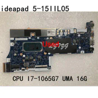 Used for lenovo ideapad 5-15IIL05 Laptop Motherboard With CPU I7-1065G7 UMA 16G FRU 5B20S44025