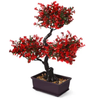 Home Decoration Indoor Outdoor Realistic Fake Bonsai Tree Fake Bonsai Decor Fake Bonsai Ornament Artificial Bonsai Tree