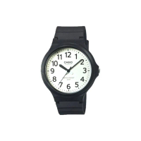 【CASIO 卡西歐】MW-240-7B 極簡色彩大錶面指針錶(學生考試必備 錶徑約4.36公分)