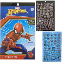 MARVEL - 美國 蜘蛛俠 Spiderman Spider Man 獎勵貼紙書 +200 pcs 4 張貼紙平行進口